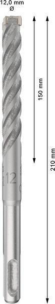 8004257372 - Detailbild5_Hammerbohrer PRO Arbeits-L.150mm D.12mm L.210mm SDS plus-5X BOSCH
