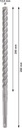 8004257373 - Detailbild3_Hammerbohrer PRO SDS plus-5X D.12,0mm Arbeits-L.200mm L.260mm SDS plus 1 St.