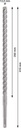 8004257375 - Detailbild5_Hammerbohrer PRO SDS plus-5X D.12,0mm Arbeits-L.250mm L.310mm SDS plus 1 St.