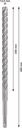 8004257381 - Detailbild2_Hammerbohrer PRO Arbeits-L.200mm D.13mm L.260mm SDS plus-5X BOSCH