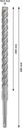 8004257395 - Detailbild3_Hammerbohrer PRO Arbeits-L.200mm D.16mm L.260mm SDS plus-5X BOSCH