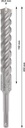 8004257409 - Detailbild3_Hammerbohrer PRO SDS plus-5X D.20,0mm Arbeits-L.150mm L.200mm SDS plus