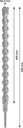 8004257421 - Detailbild3_Hammerbohrer PRO SDS plus-5X D.26,0mm Arbeits-L.400mm L.450mm SDS plus