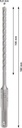 8004257424 - Detailbild_Hammerbohrer PRO SDS plus-5X D.5,0mm Arbeits-L.100mm L.160mm SDS plus