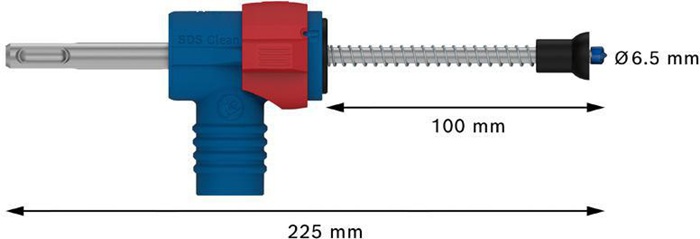 8004257477 - Detailbild2_Hammerbohrer-Set EXPERT SDS Clean plus-8X D.6,5mm Gesamt-L.225mm Arbeits-L.100mm