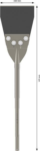 8004257490 - Detailbild3_Fliesenmeißel PRO Floor Scraper L.635mm B.152mm SDS max BOSCH