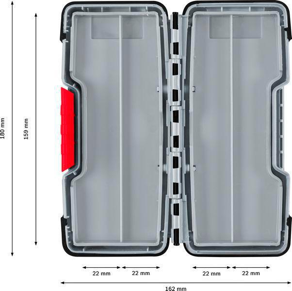 8004257495 - Detailbild4_Zubehör-Box PRO Tough Box Small Abm.43x87x210mm leer BOSCH