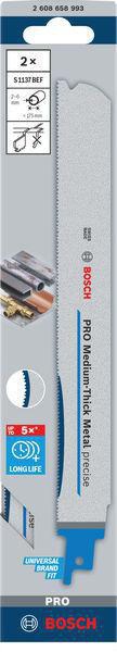 8004257500 - Detailbild_Säbelsägeblatt PRO Medium-Thick Metal precise S1137BEF L.225mm B.25mm BIM 2 St