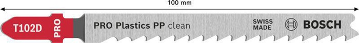 8004257542 - Detailbild2_Stichsägeblatt PRO Plastics PP clean T102D L.100mm BIM Zahnteilung 4mm 2St BOSCH
