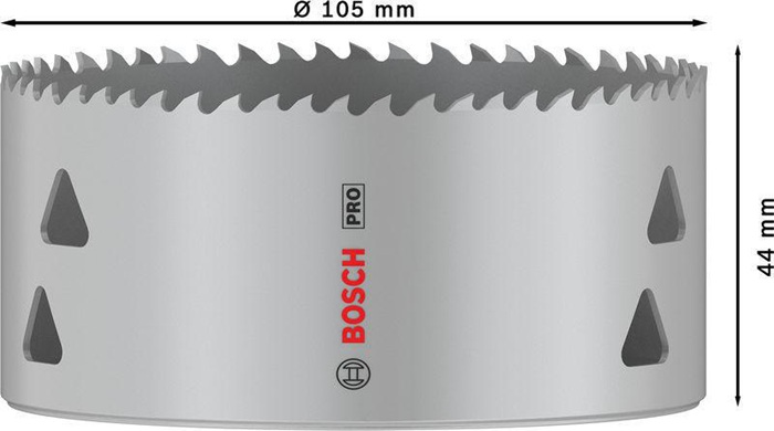 8004257572 - Detailbild4_Lochsäge PRO Multi Material D.105mm Arbeits-L.44mm m.Gewinde BOSCH