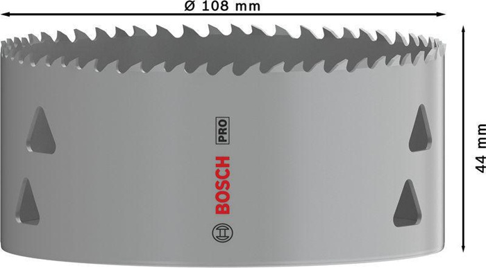 8004257573 - Detailbild4_Lochsäge PRO Multi Material D.108mm Arbeits-L.44mm m.Gewinde BOSCH