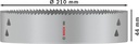 8004257590 - Detailbild_Lochsäge PRO Multi Material D.210mm Arbeits-L.44mm m.Gewinde BOSCH