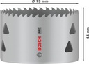 8004257622 - Detailbild5_Lochsäge PRO Multi Material D.79mm Arbeits-L.44mm m.Gewinde BOSCH