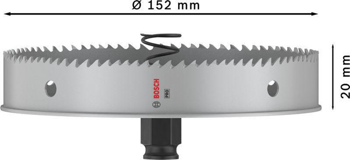 8004257688 - Detailbild5_Lochsäge PRO Sheet Metal PC Plus D.152mm Arbeits-L.20mm BOSCH