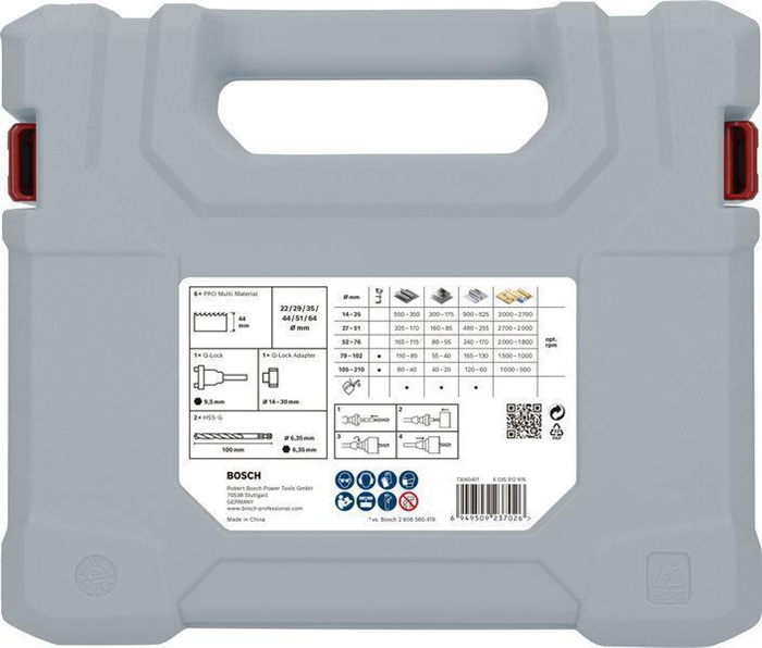 8004257746 - Detailbild4_Lochsägen-Set PRO Multi Material 10tlg. D.22-64mm Arbeits-L.44mm BOSCH