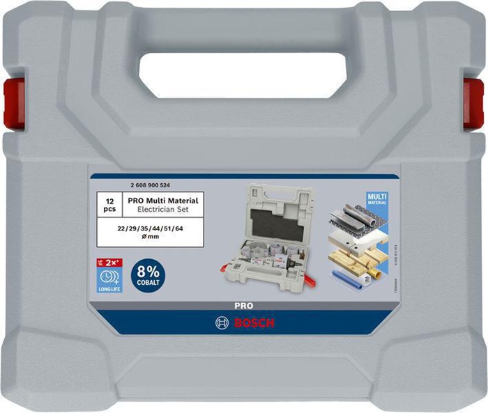 8004257763 - Detailbild3_Lochsägen-Set PRO Multi Material 12tlg. D.22-64mm Arbeits-L.44mm BOSCH