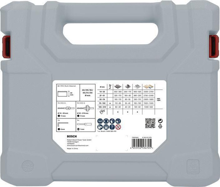 8004257763 - Detailbild5_Lochsägen-Set PRO Multi Material 12tlg. D.22-64mm Arbeits-L.44mm BOSCH
