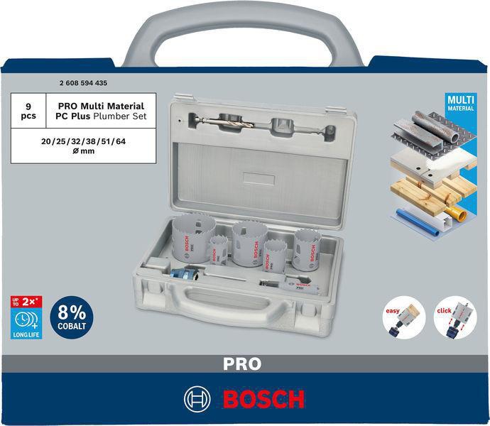 8004257777 - Detailbild_Lochsägen-Set PRO Multi Material PC Plus 9tlg. D.20-64mm Arbeits-L.44mm BOSCH