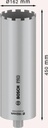 8004257857 - Detailbild5_Diamantbohrkrone PRO D.162mm Arbeits-L.450mm Schaft 1 1/4Zoll UNC