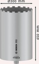 8004257865 - Detailbild4_Diamantbohrkrone PRO D.300mm Arbeits-L.450mm Schaft 1 1/4Zoll UNC