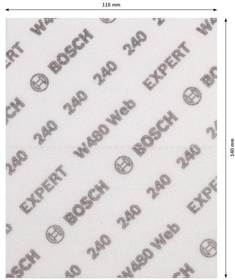 8004257872 - Detailbild2_Schleifblatt EXPERT W480 Web web Abm.115x140mm Körnung 240 BOSCH