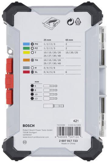 8004257947 - Detailbild_Bohrer-Bit-Set Extra Hard 43tlg. L.25-75mm PH/PZ/SL/HEX/T/TH BOSCH