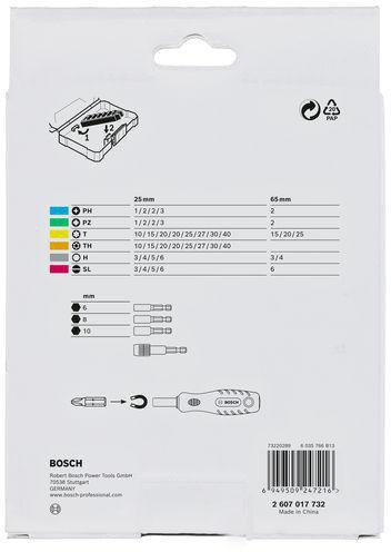 8004257949 - Detailbild4_Bohrer-Bit-Set Extra Hard 45tlg. L.25/65mm PH/PZ/SL/HEX/T/TH BOSCH
