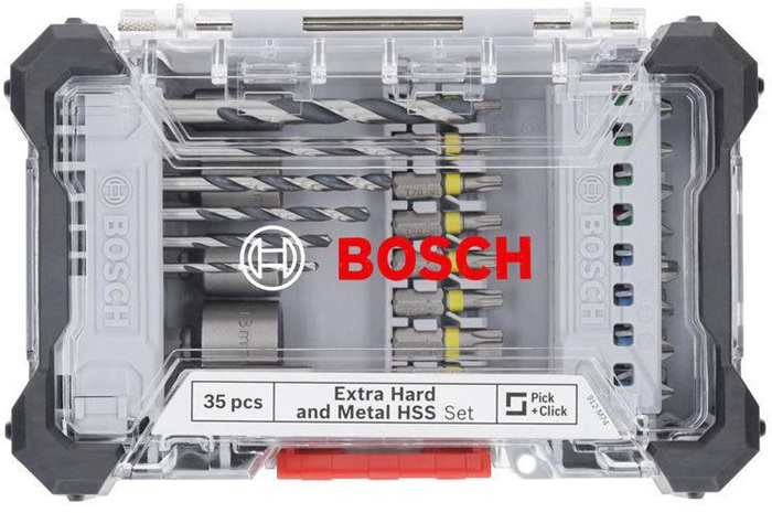 8004257953 - Detailbild3_Bohrer-Bit-Set Extra Hard Metal HSS 35tlg. L.25-105mm PH/PZ/SL/HEX/TH BOSCH