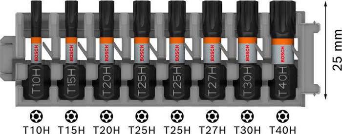 8004257958 - Detailbild2_Bit-Set PRO 8tlg. L.25mm T10H - T40H BOSCH