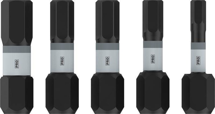 8004257960 - Detailbild2_Bit-Set PRO Hex Impact 5tlg. L.25mm H3, H4, 2xH5, H6 BOSCH