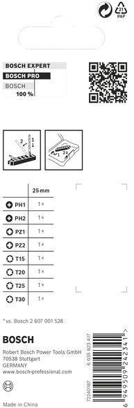8004257962 - Detailbild2_Bit-Set PRO Impact Mixed 8tlg. L.25mm PH/PZ/T BOSCH