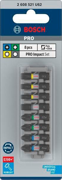 8004257963 - Detailbild2_Bit-Set PRO Impact Mixed 8tlg. L.25mm PH/PZ/H/T BOSCH