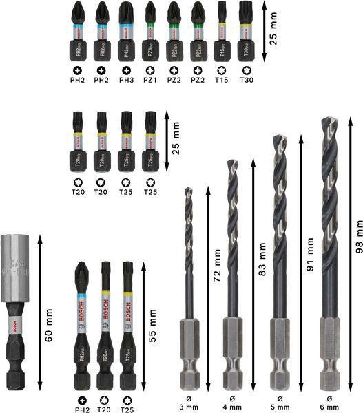 8004257966 - Detailbild_Bohrer-Bit-Set PRO Impact Mixed 20tlg. m.Metallbohrern BOSCH