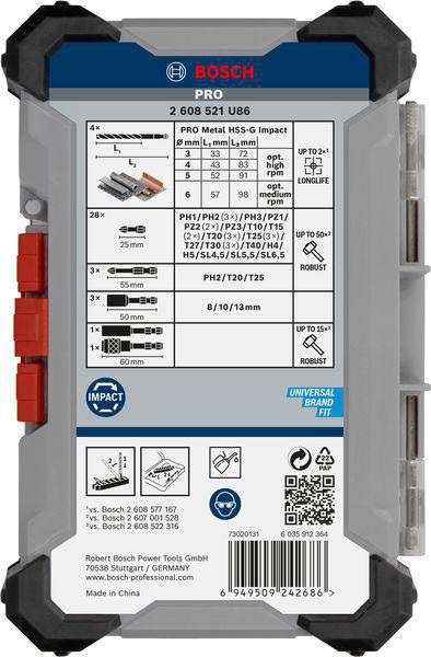 8004257967 - Detailbild_Bohrer-Bit-Set PRO Impact Mixed 40tlg. BOSCH
