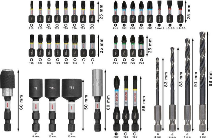 8004257967 - Detailbild4_Bohrer-Bit-Set PRO Impact Mixed 40tlg. BOSCH