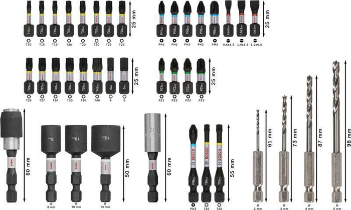 8004257968 - Detailbild_Bohrer-Bit-Set PRO Impact 40tlg. m.Holzbohrern BOSCH