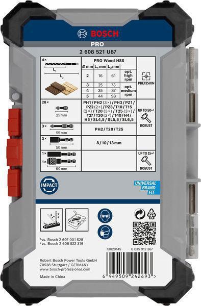 8004257968 - Detailbild3_Bohrer-Bit-Set PRO Impact 40tlg. m.Holzbohrern BOSCH
