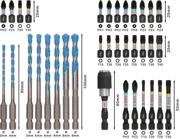 8004257969 - Detailbild4_Bohrer-Bit-Set PRO Impact Multi Construction 35tlg. BOSCH