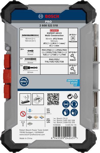8004257972 - Detailbild4_Bohrer-Bit-Set PRO Multi Construction 35tlg. BOSCH
