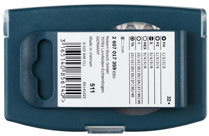 8004257985 - Detailbild_Schrauberbit-Set 32tlg. BOSCH