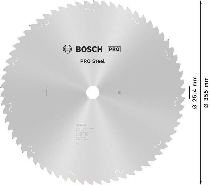 8004258001 - Detailbild5_Kreissägeblatt PRO Steel Form HLTCG D.355mm Bohrungs-D.25,4mm Z.66 BOSCH