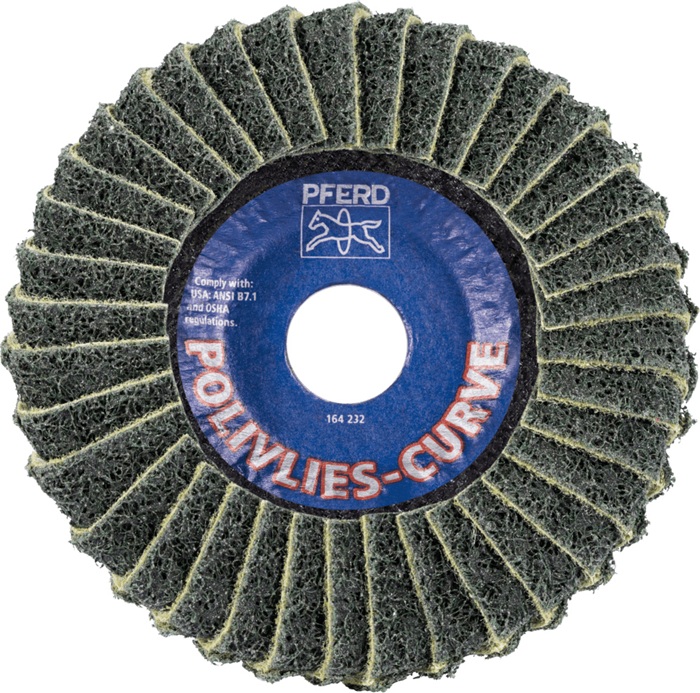 8004650675 - Detailbild_Fächerscheibe POLIVLIES-CURVE PVL-R D.125mm K.240 Korund A PFERD TOOLS
