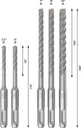 8004726844 - Detailbild5_Hammerbohrer-Set PRO 5tlg. L.110/160mm D.5,5-10mm SDS plus-5X BOSCH