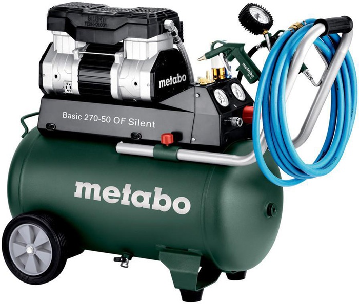 8004738064 - Detailbild_Kompressor Basic 270-50 OF Silent 250l/min 10bar 1,5 kW 50l METABO