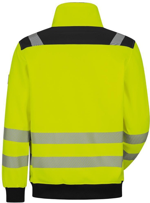 8004850534 - Detailbild_Warnschutz-Sweatjacke DEMINO Gr.L gelb/schwarz ELYSEE