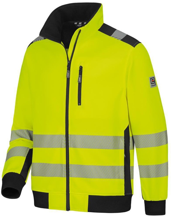 8004850537 - Detailbild2_Warnschutz-Sweatjacke DEMINO Gr.XL gelb/schwarz ELYSEE