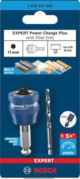 8004962136 - Detailbild_Adapter EXPERT Power Change Plus Hex 11 HSS-G-Bohrer f.Lochsägen