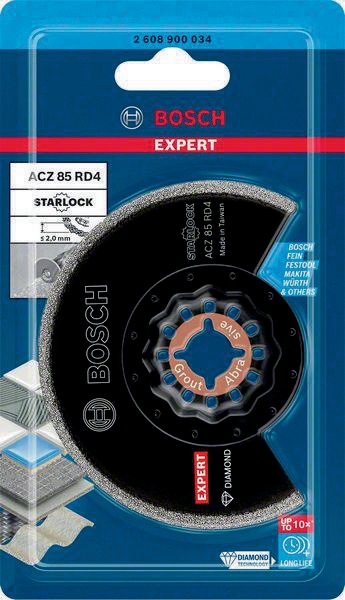 8004962170 - Detailbild3_Segmentsägeblatt EXPERT ACZ 85 RD4 Dia D.85mm Mörtel Starlock BOSCH