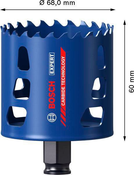 8004962193 - Detailbild4_Lochsäge EXPERT Multi Material D.68mm Schnitt-T.60mm Power Change Plus BOSCH