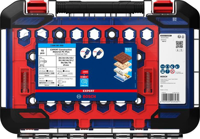 8004962197 - Detailbild_Lochsägen-Set EXPERT Multi Material 15-tlg.20-76mm Schnitt-T.60mm BOSCH